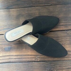 Steven New York Valdez Knit Black Women's Slip-On Mules